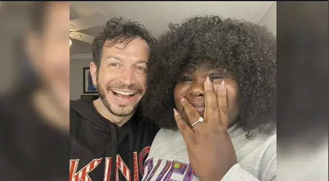 Gabby Sidibe, protagonista de Precious, anunció su compromiso con su pareja Brandon Frankel