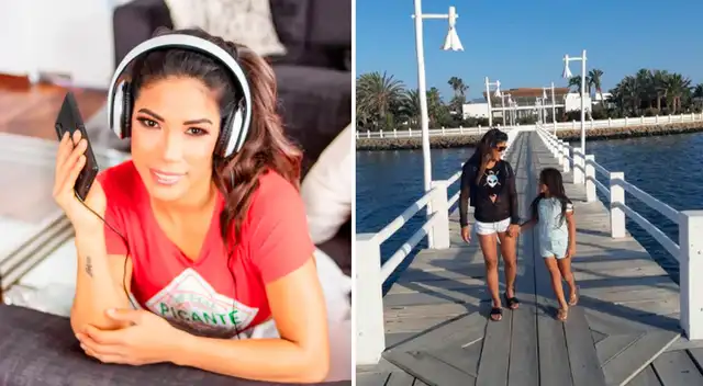 Mía, la hija de Karen Dejo, contó a Natalie Vértiz que fue difícil estar en cuarentena y estar en clases virtuales al mismo tiempo.
