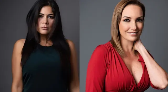 Kukuli Morante y Marisol Aguirre donan sangre.