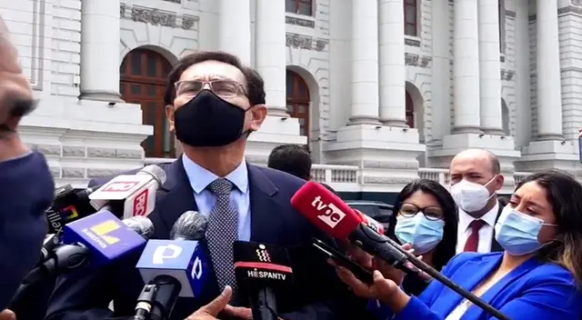 El expresidente de la República, Martín Vizcarra, llegó al Congreso para la audiencia sobre el caso de Richard Swing.