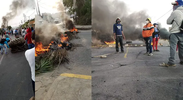 Protestas en Ica. Protestas en Ica.