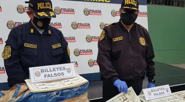 El líder de la banda criminal ya tenía antecedentes de falsificación de dinero, según la PNP.