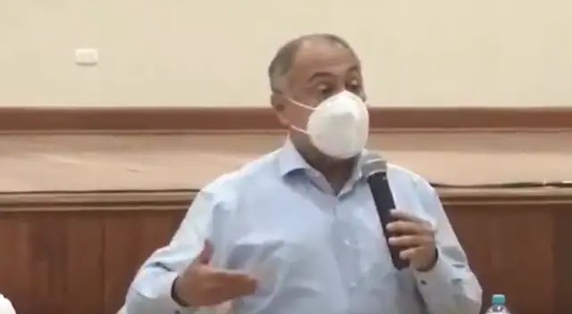 Ministro de Trabajo conversó con protestantes. Ministro de Trabajo conversó con protestantes.