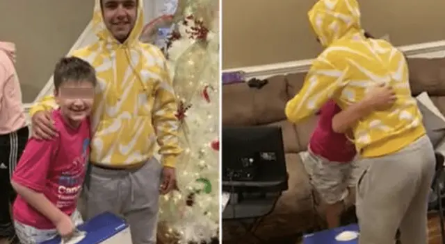 La escena conmovió a internautas en las redes sociales.