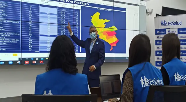 El Mapa de Calor de EsSalud muestra que la cifra de contagios diarios a nivel nacional es de 9000.