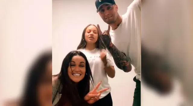 En compañía de la hermana de Angie Arizaga, ambos integrantes de Esto es guerra bailaron al ritmo de una divertida coreografía.