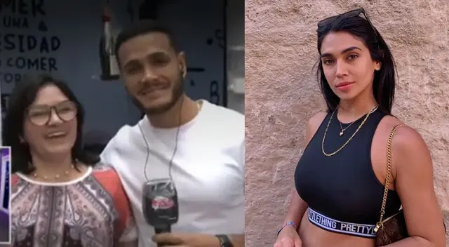 Mamá de Mario Irivarren feliz con Vania Bludau. Mamá de Mario Irivarren feliz con Vania Bludau.