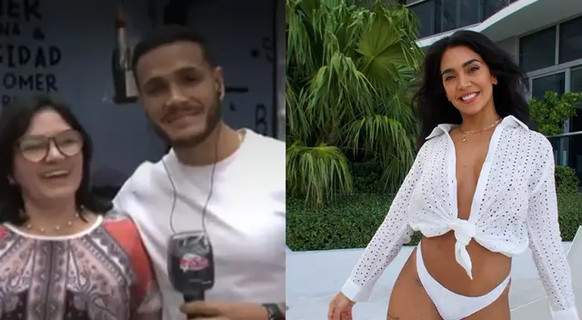 Mamá de Mario Irivarren feliz con Vania Bludau. Mamá de Mario Irivarren feliz con Vania Bludau.