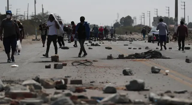 Cuarto día consecutivo del paro agrario en Ica | Foto: EFE