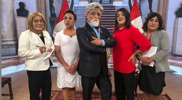 El wasap de JB prepara sketch de la entrevista realizada al presidente Francisco Sagasti