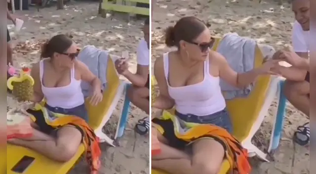 La escena causó el asombro de varios usuarios en las redes sociales.