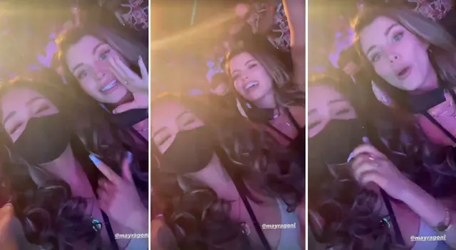 Flavia Laos y Mayra Goñi cantaron en concierto en vivo de Nicky Jam. Flavia Laos y Mayra Goñi cantaron en concierto en vivo de Nicky Jam.