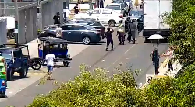 Enfrentamientos entre mototaxistas y personal municipal.