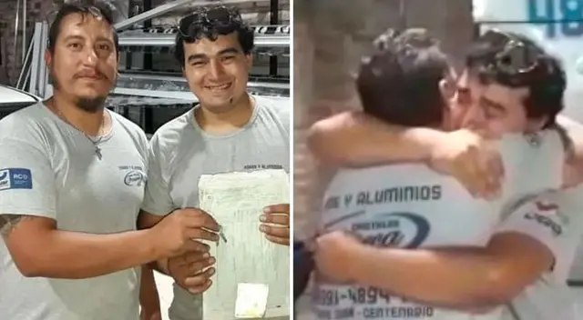 El joven se conmovió hasta las lágrimas al recibir su auto. El joven se conmovió hasta las lágrimas al recibir su auto.