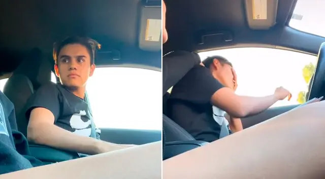 El joven no sospechó que se trataba de una broma de su novia. El joven no sospechó que se trataba de una broma de su novia.