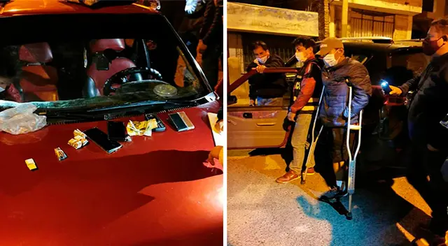 Ambos quedaron detenidos y fueron trasladados al Área Antidrogas de la Policía Nacional para ser investigados por el delito de tráfico ilícito de drogas. Ambos quedaron detenidos y fueron trasladados al Área Antidrogas de la Policía Nacional para ser investigados por el delito de tráfico ilícito de drogas.