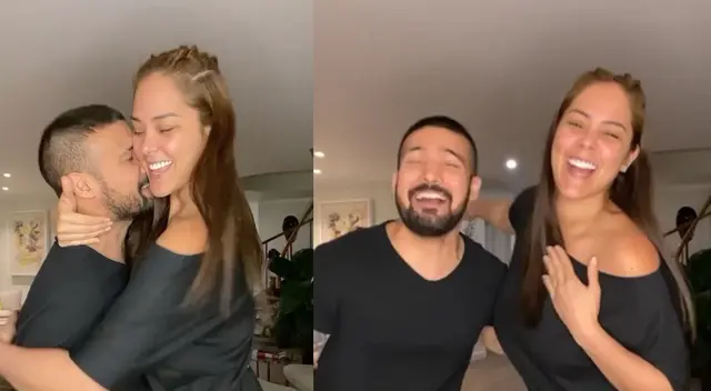 Karen Schwarz y Ezio Oliva protagonizan romántico momento. Karen Schwarz y Ezio Oliva protagonizan romántico momento.