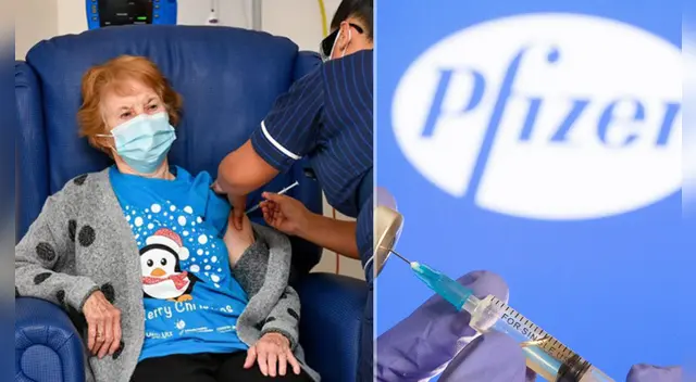 La longeva mujer cumplirá 91 la próxima semana y recibirá la segunda dosis  dentro de 21 días.