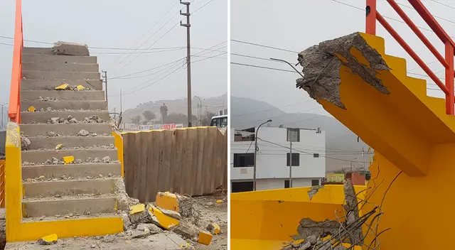 Tráiler derriba parte de un puente en el Km. 41 de la Panamericana Norte, a la altura de Ancón, durante la madrugada, dejando a una persona herida. Tráiler derriba parte de un puente en el Km. 41 de la Panamericana Norte, a la altura de Ancón, durante la madrugada, dejando a una persona herida.