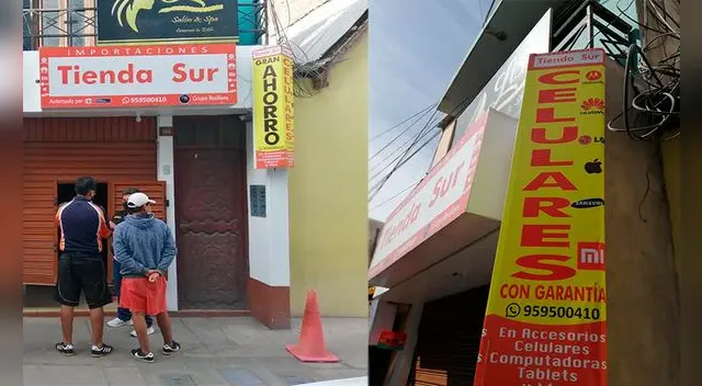 Sujetos robaron celulares de tienda Sujetos robaron celulares de tienda