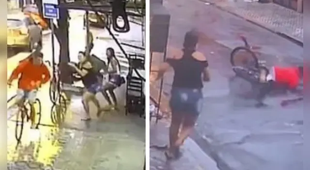 La escena causó sensación en las redes sociales. La escena causó sensación en las redes sociales.