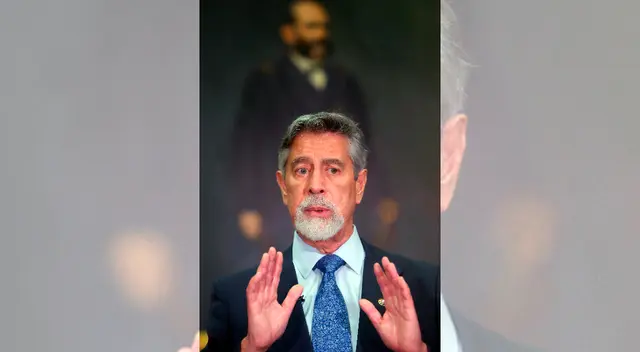 Francisco Sagasti brindó palabras al Ejército del Perú.