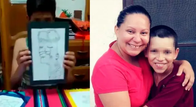 Niño que vendía sus dibujos para pagar la cirugía de su madre consiguió el dinero
