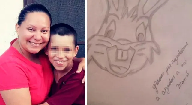 Niño que vendía sus dibujos para pagar la cirugía de su madre consiguió el dinero