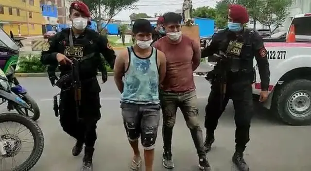 Los delincuentes fueron capturados en el cruce e las avenidas Bertello y 200 Millas, dentro de la zona conocida como Sarita Colonia. Los delincuentes fueron capturados en el cruce e las avenidas Bertello y 200 Millas, dentro de la zona conocida como Sarita Colonia.