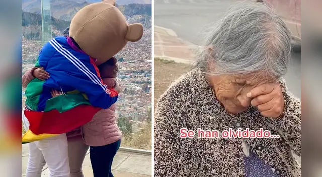 La triste escena provocó el llanto de los internautas en las redes sociales.