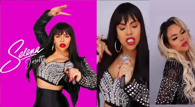 Josetty Hurtado se transforma en Selena.