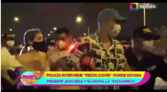 Jean Deza se mofa de la prensa por preguntarle por qué no cumple con las normas sanitarias.