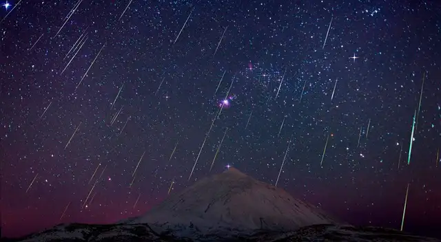 La lluvia de meteoros de las Gemínidas es uno de los fenómenos con mayor actividad del año.