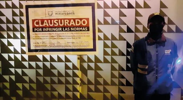 La Municipalidad de Miraflores clausuró cuatro bares en operativo nocturno.
