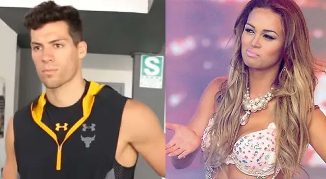Angie Arizaga explica por qué dijo que Flavia Laos era expareja de Patricio Parodi.
