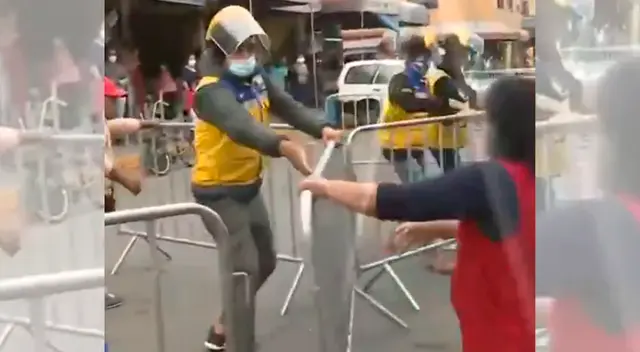 Enfrentamiento en el límite de Indepedencia y SMP.