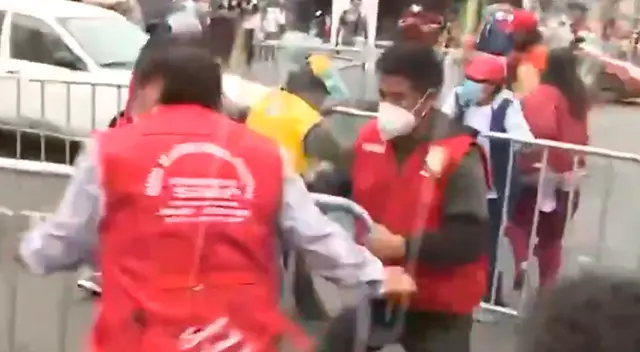 Enfrentamiento en el límite de Indepedencia y SMP.