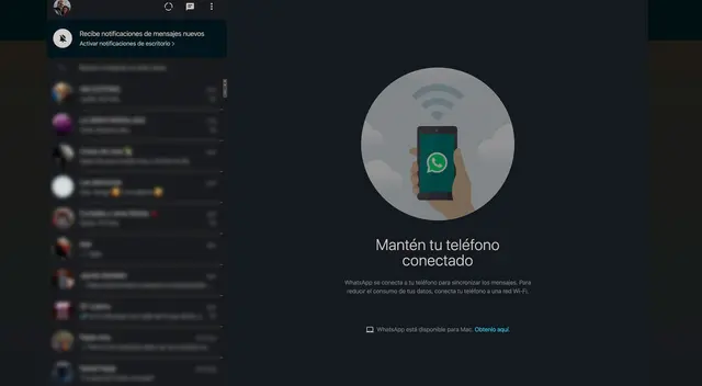 WhatsApp Web ya tiene modo oscuro