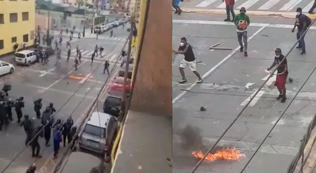 Enfrentamiento entre ambulantes y serenos