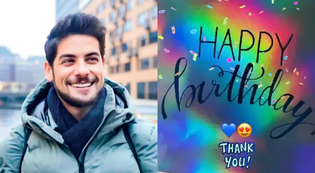 El actor Andrés Wiese mostró en redes sociales que festeja hoy su onomástico número 37 junto a mensajes de cariño de sus allegados.