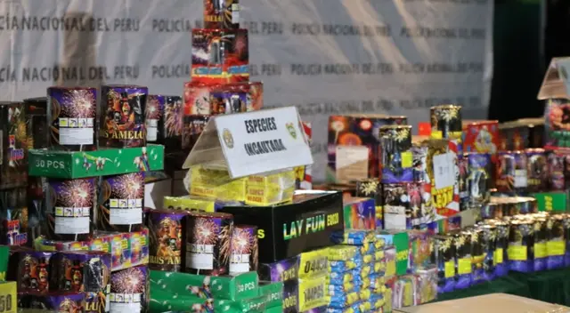 Se incautaron 40 kilos de pirotécnicos de fabricación extranjera y artesanal.