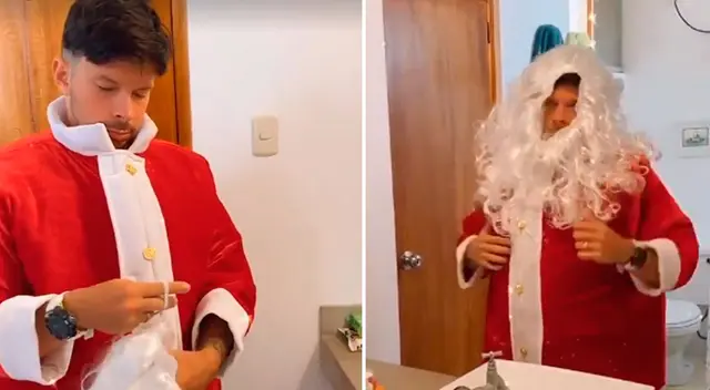 Mario Hart se convirtió en Papá Noel. Mario Hart se convirtió en Papá Noel.