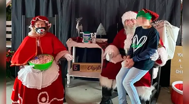 La mujer que representaba a la Señora Claus también tiene coronavirus.