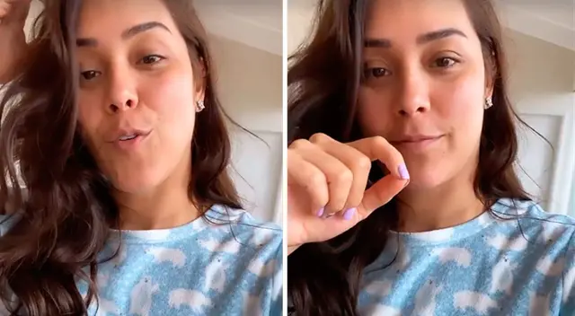 Karen Schwarz preocupada por los daños de su casa.