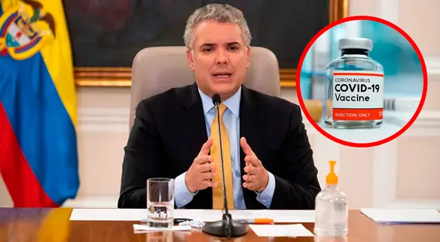 Duque indicó que se aseguró 10 millones de estas vacunas son del laboratorio Pfizer, 10 millones de AstraZeneca y otros 20 millones de Covax.