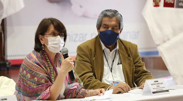 La titular del ministerio de Salud, Pilar Mazzetti, enfatizó que el sector debe trabajar en red como lo establece la Política Nacional Multisectorial de Salud al 2030. La titular del ministerio de Salud, Pilar Mazzetti, enfatizó que el sector debe trabajar en red como lo establece la Política Nacional Multisectorial de Salud al 2030.