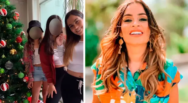 Ethel Pozo se toma un descanso junto a sus hijas.