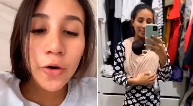 Samahara Lobatón respondió a usuarios que la cuestionaron con acusaciones por no mostrar la cara de su hija Xianna.