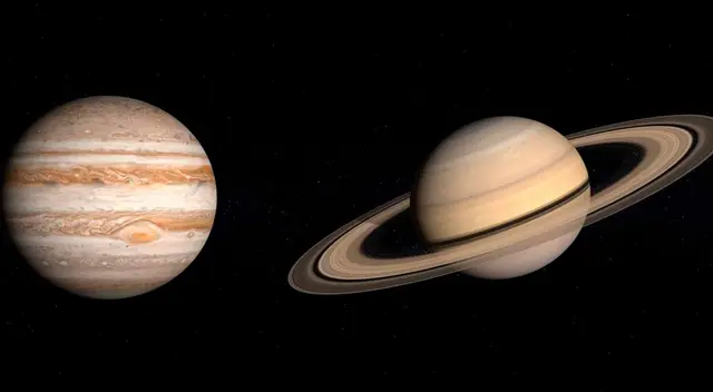 Júpiter y Saturno alineados: ¿es la conjunción de los dos planetas la estrella de Belén? Júpiter y Saturno alineados: ¿es la conjunción de los dos planetas la estrella de Belén?