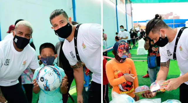 Yaco Eskenazi y Jefferson Farfán realizan noble gesto por Navidad.